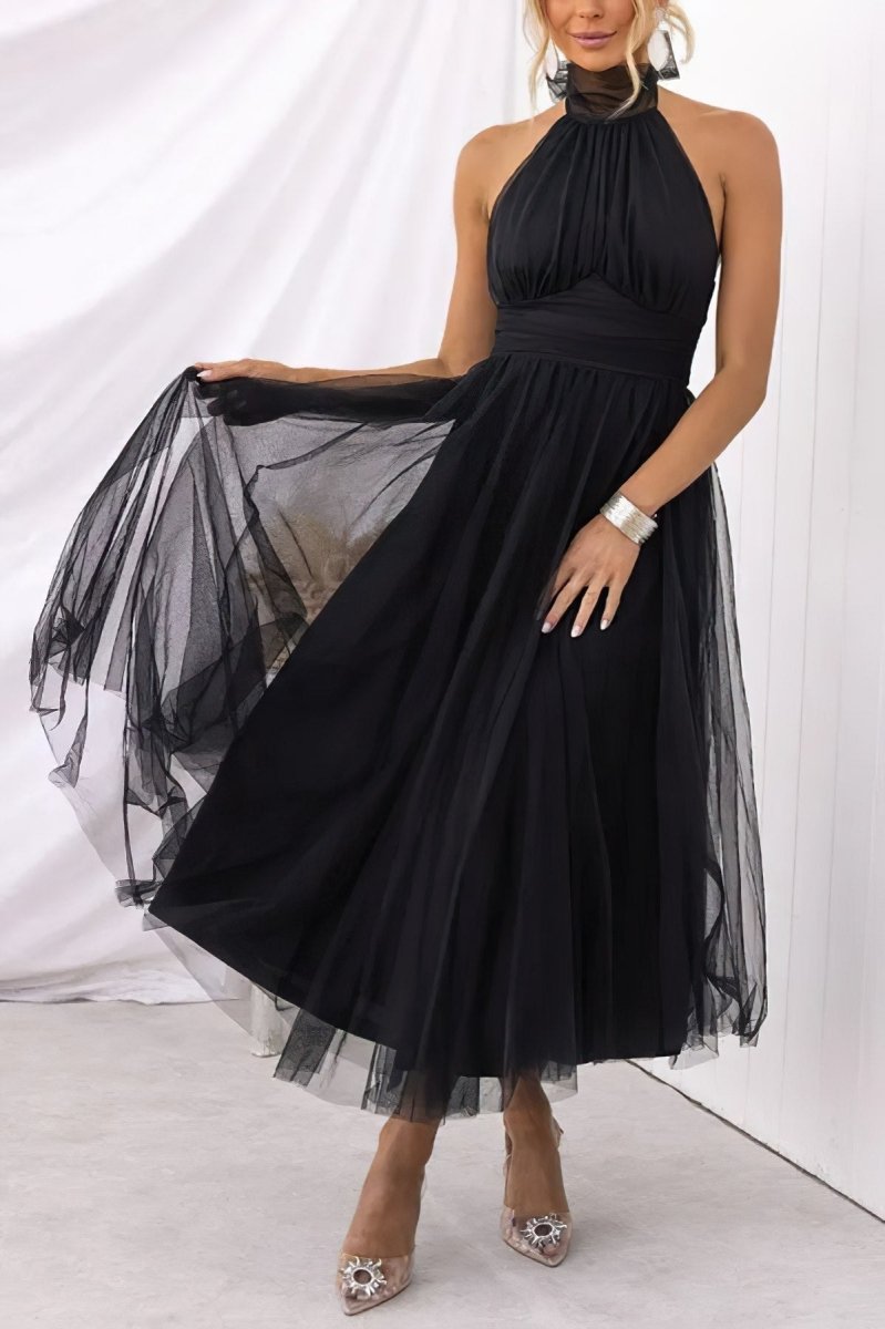 Damen Abendkleid Lang Elegant Schwarz Aprikose Weiß Rosa für Hochzeit Cocktailparty-2