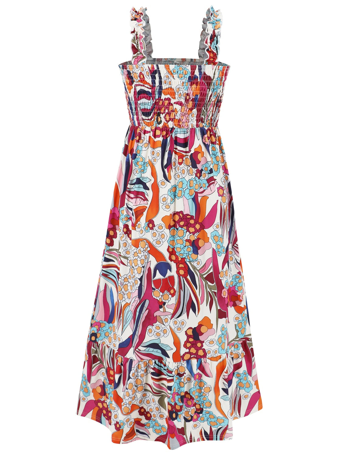SUNNY DAYS – Smocked Ärmelloses Sommerkleid für Damen
