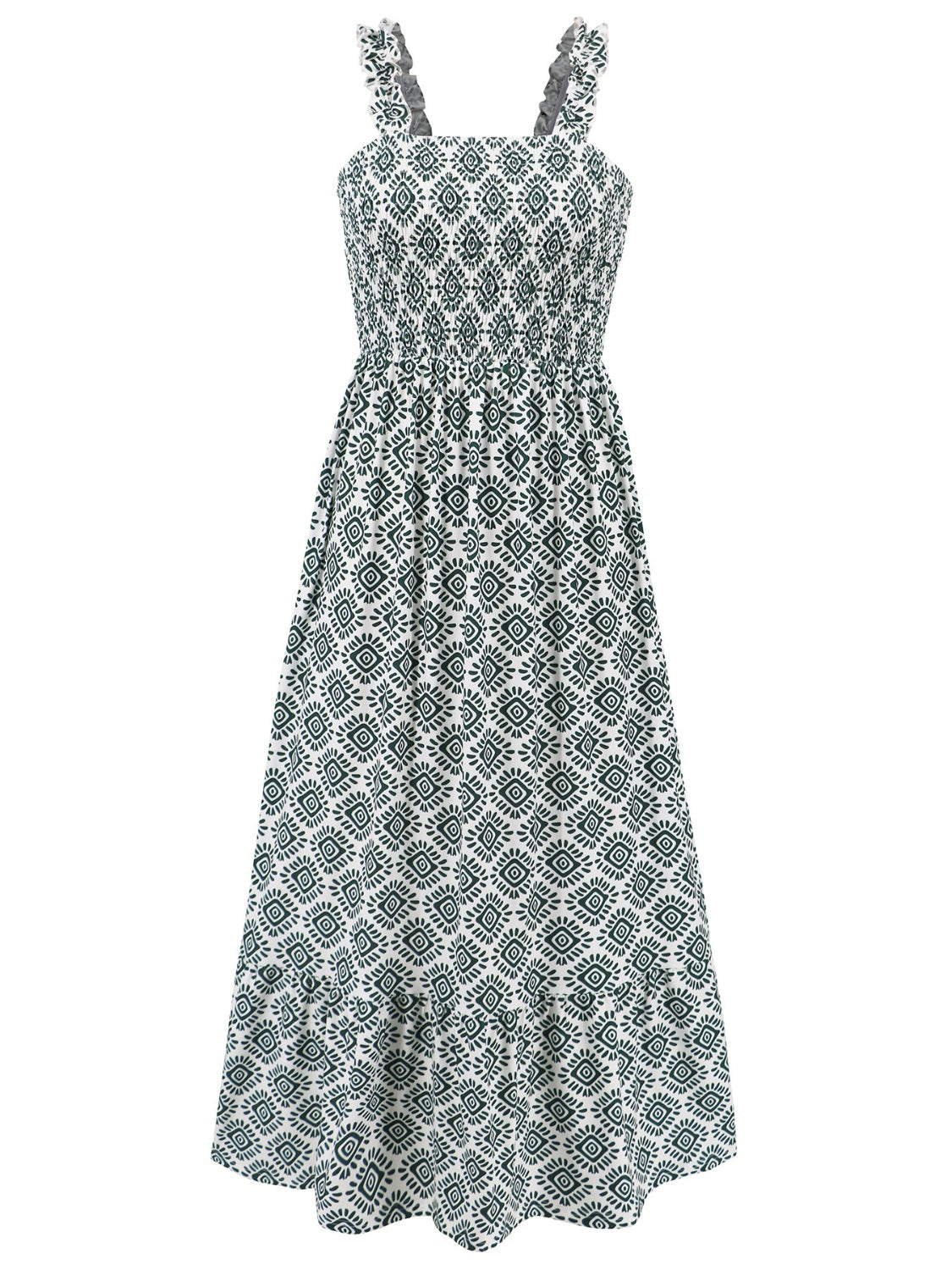 SUNNY DAYS – Smocked Ärmelloses Sommerkleid für Damen