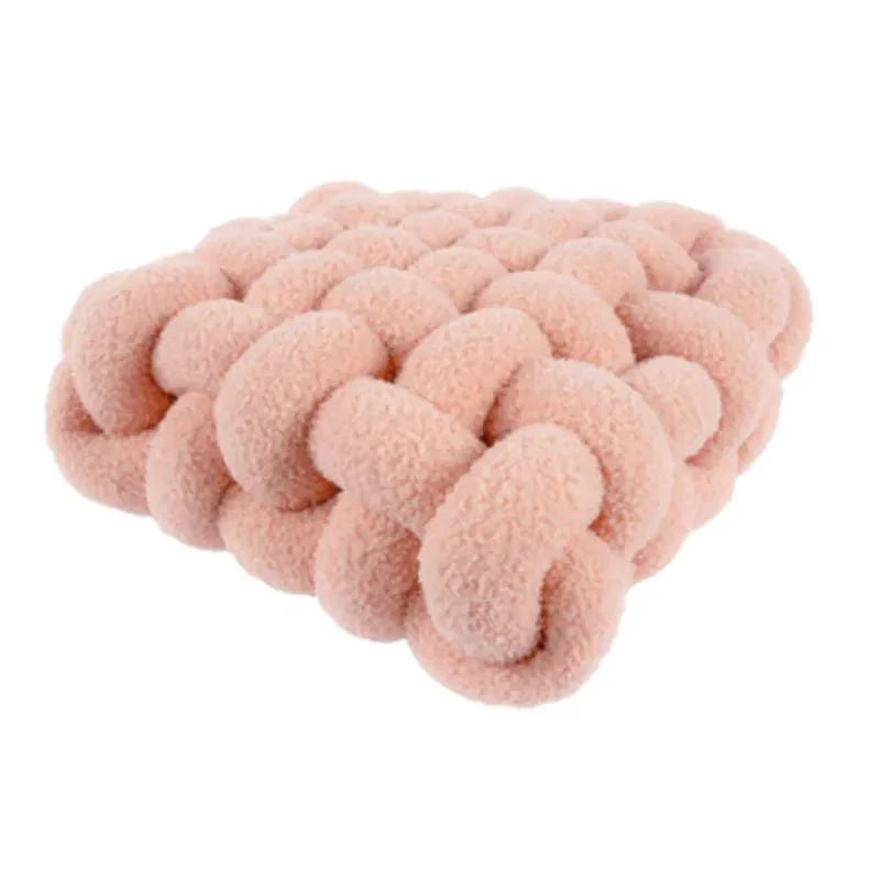 Buntes Plüsch Knotensofa-Kissen in Klein und Groß - Weiches Sitz- und Rückenkissen für Modernes Wohndesign-1