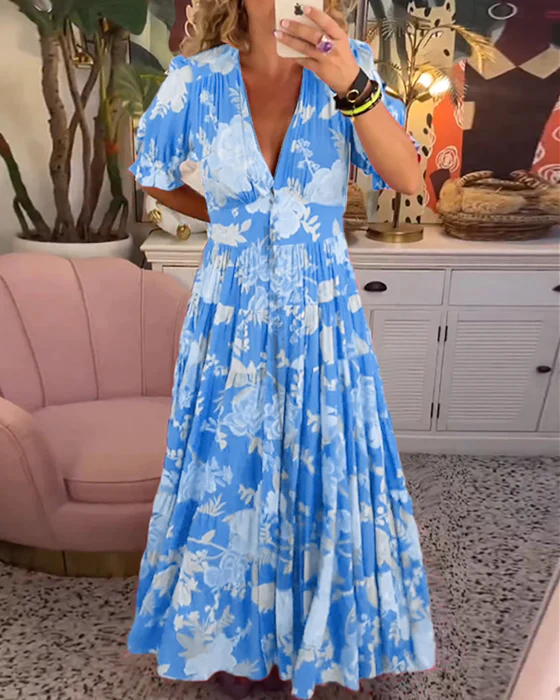 LUNA – Charmantes Blumenkleid aus leichtem Stoff
