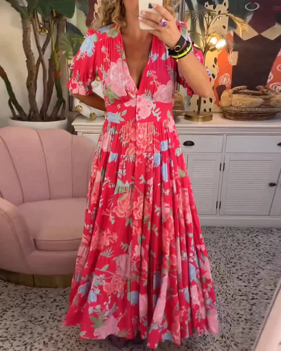 LUNA – Charmantes Blumenkleid aus leichtem Stoff
