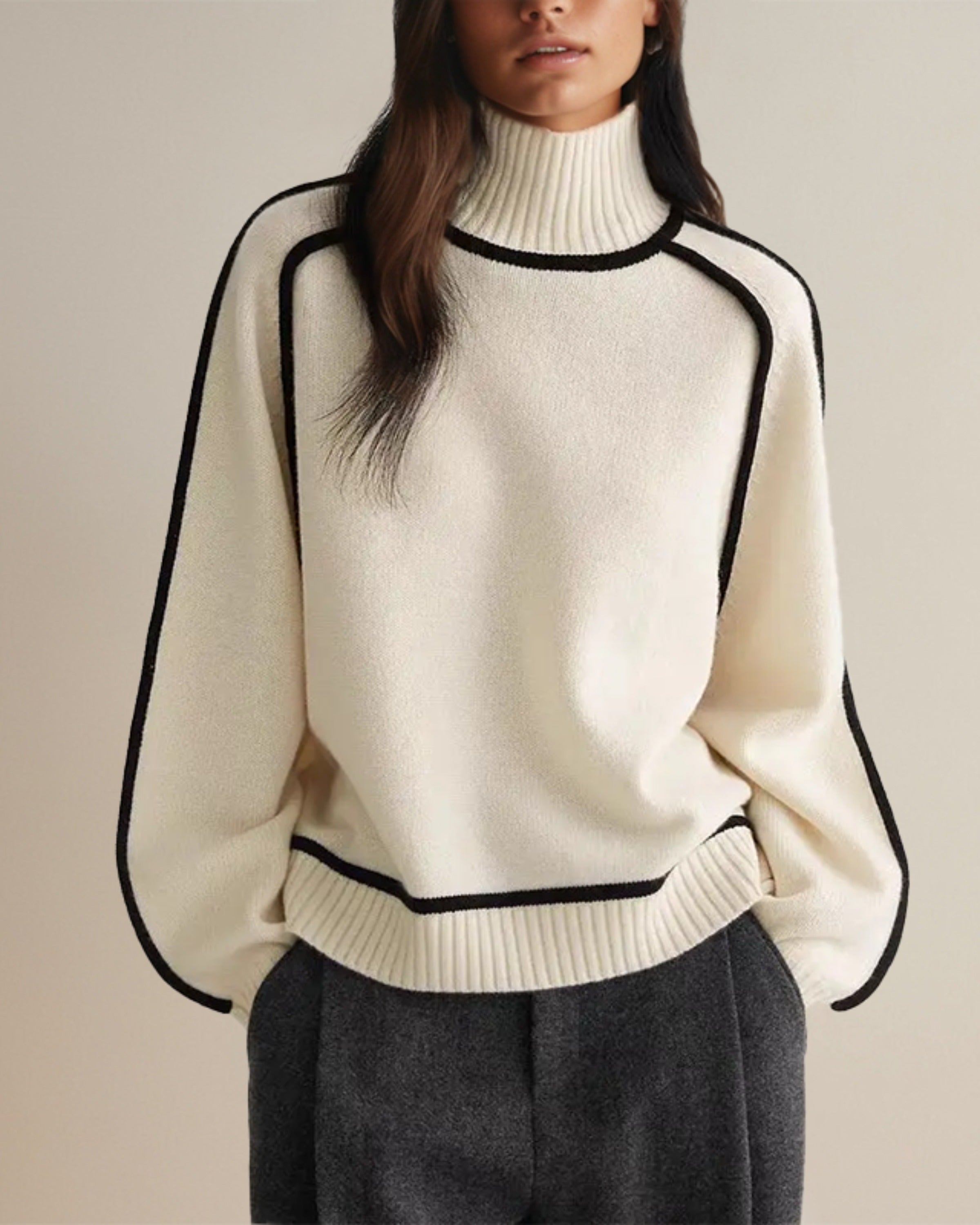 Claire – Eleganter Rollkragenpullover für Damen