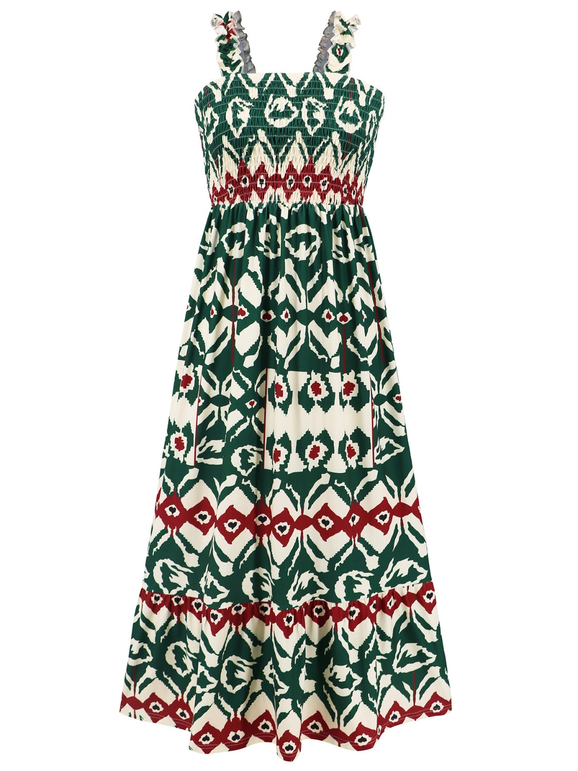 SUNNY DAYS – Smocked Ärmelloses Sommerkleid für Damen