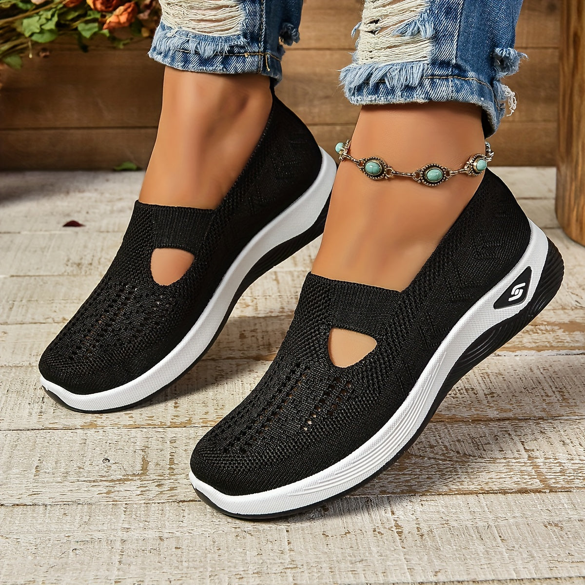 Variant image for Damen Slipper Komfort Schwarz Orthopädisch Mit Fußgewölbeunterstützung Größe 36-42-17