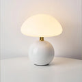 Variant image for Elegante Tischlampe aus Keramik mit Warmweißer LED-Beleuchtung - Kompakte Nachttischlampe in Cremefarben, Ø 20 cm-1