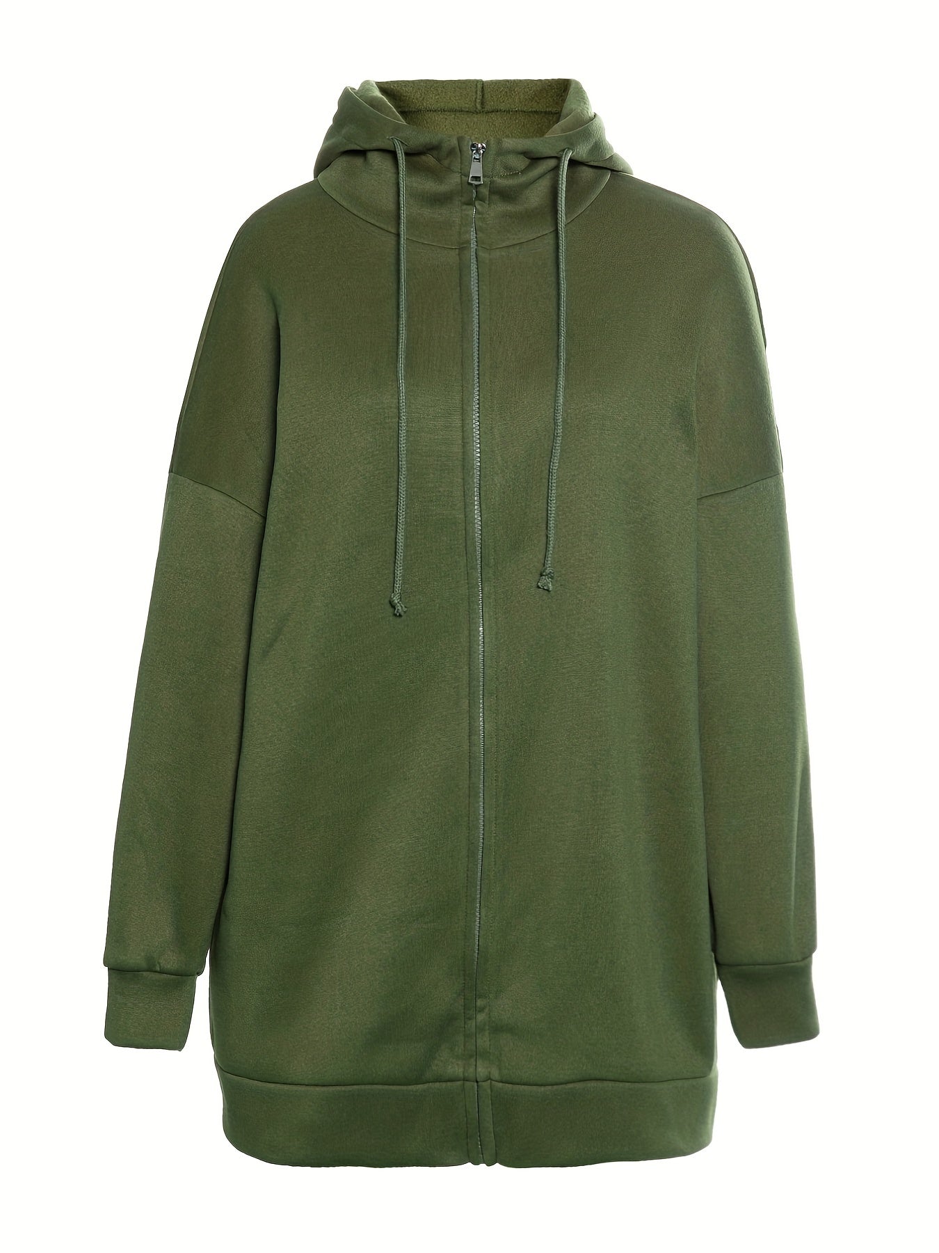 Desiree - Extrem komfortabler langer Zip-up Fleece Kapuzenpulli Hoodie