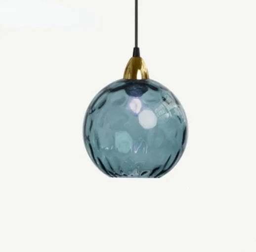 Variant image for Stilvolle Glashängelampe Pendelleuchte für Esszimmer und Wohnzimmer - Transparentes Design, E27 Anschluss, 30 cm Höhe-9