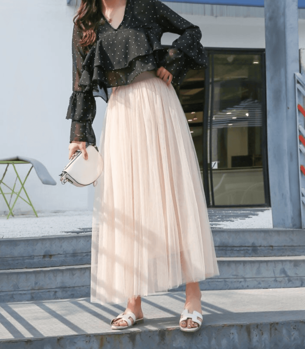 Damenrock Knöchellang Hohe Taille Eleganter Schnitt Atmungsaktives Material-6