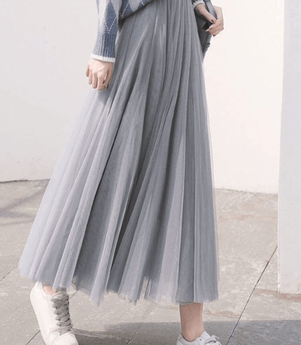 Damenrock Knöchellang Hohe Taille Eleganter Schnitt Atmungsaktives Material-4