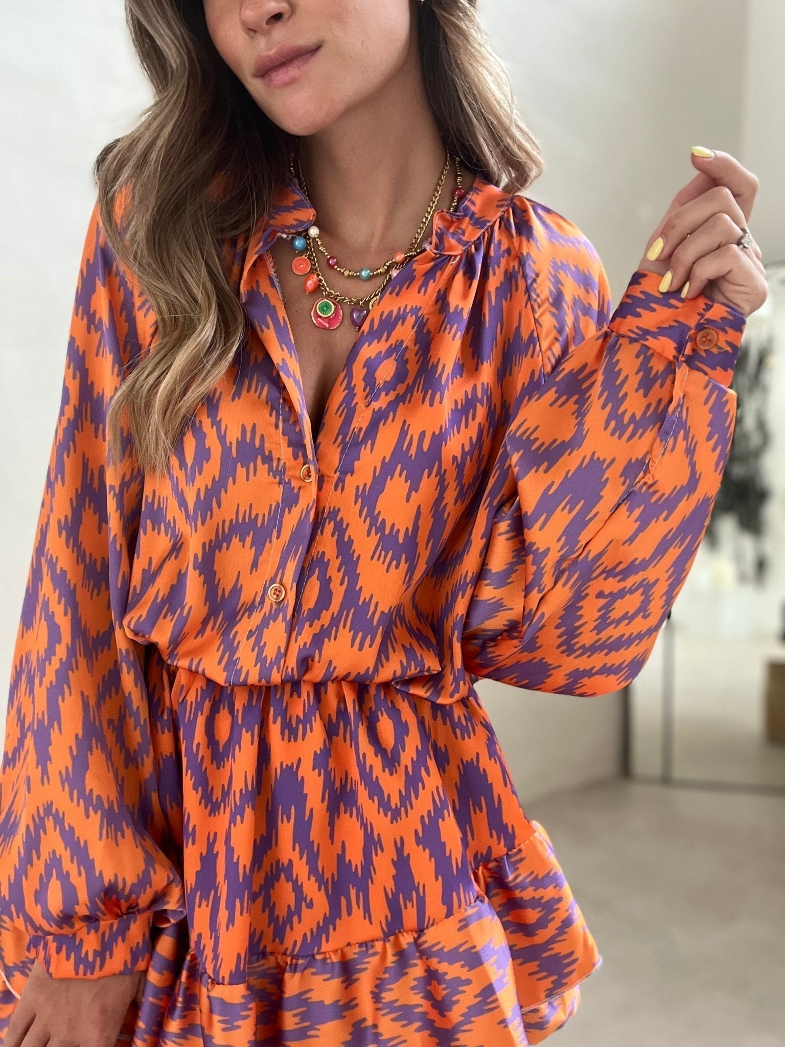 AVA – Modisches Midi-Sommerkleid aus Baumwolle