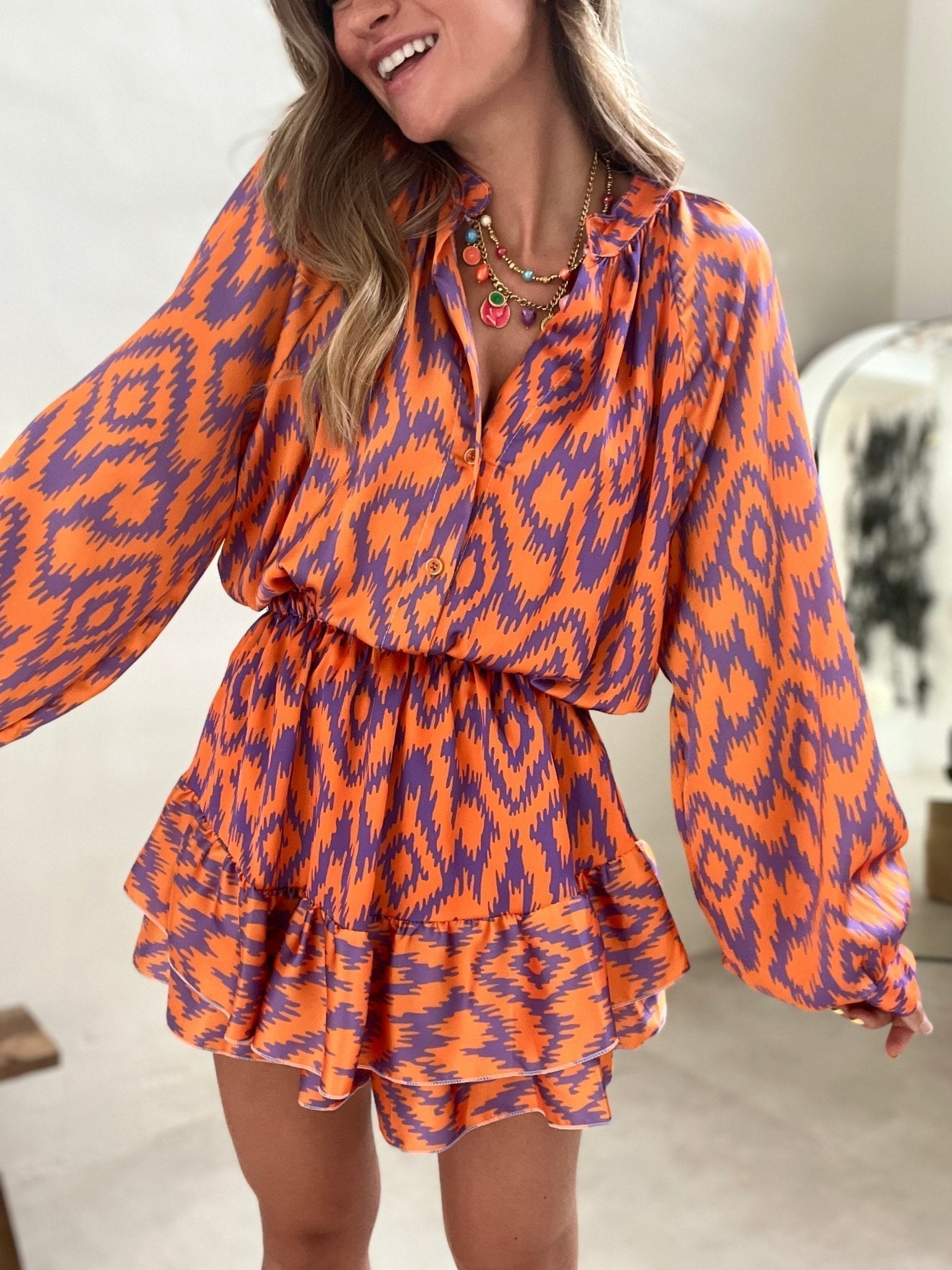 AVA – Modisches Midi-Sommerkleid aus Baumwolle