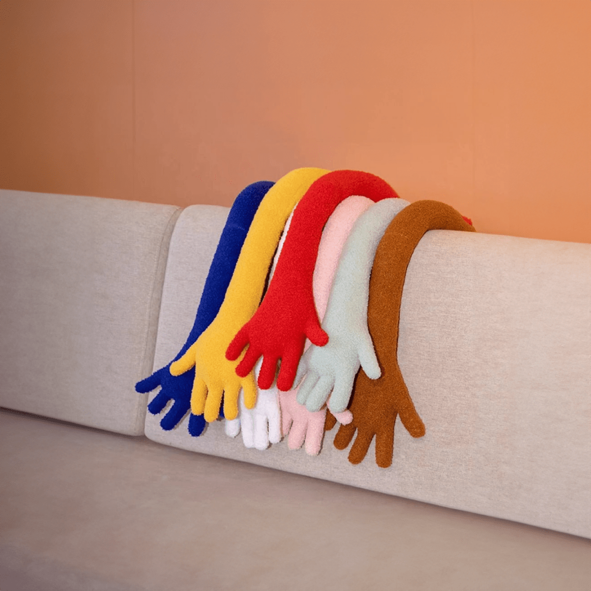 Langes Plüschkissen aus Samt mit PP-Baumwolle - Weiches Arm- und Handkissen in verschiedenen Farben, 80 cm und 160 cm-2