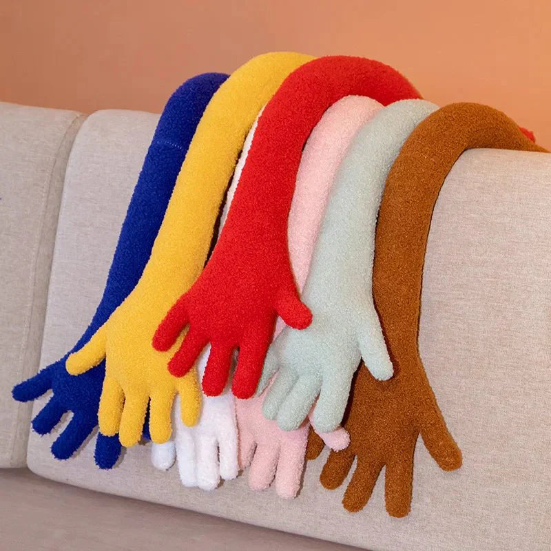 Langes Plüschkissen aus Samt mit PP-Baumwolle - Weiches Arm- und Handkissen in verschiedenen Farben, 80 cm und 160 cm-6