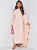 Variant image for Damen Maxikleid Cape Stil Elegante Silhouette Fließendes Material Maxilänge für Sommer Festliche Anlässe-1