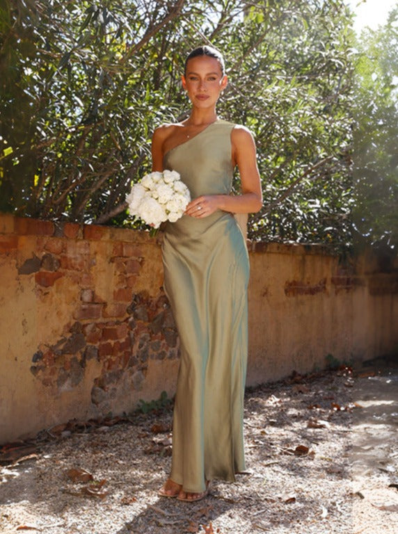 AVERY – Sexy Maxikleid mit V-Ausschnitt und Schlitz
