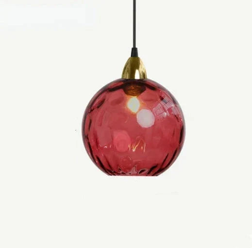 Variant image for Stilvolle Glashängelampe Pendelleuchte für Esszimmer und Wohnzimmer - Transparentes Design, E27 Anschluss, 30 cm Höhe-12