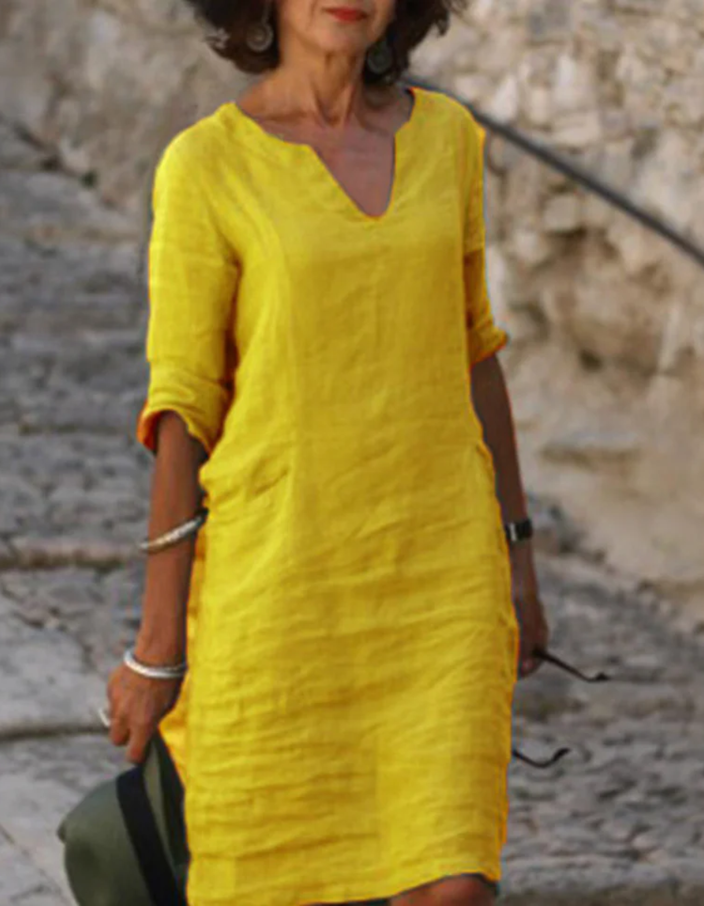 Variant image for Damen Kleid Mini Elegant Strand Sommer Stilvoll S-3XL Atmungsaktiver Stoff-1