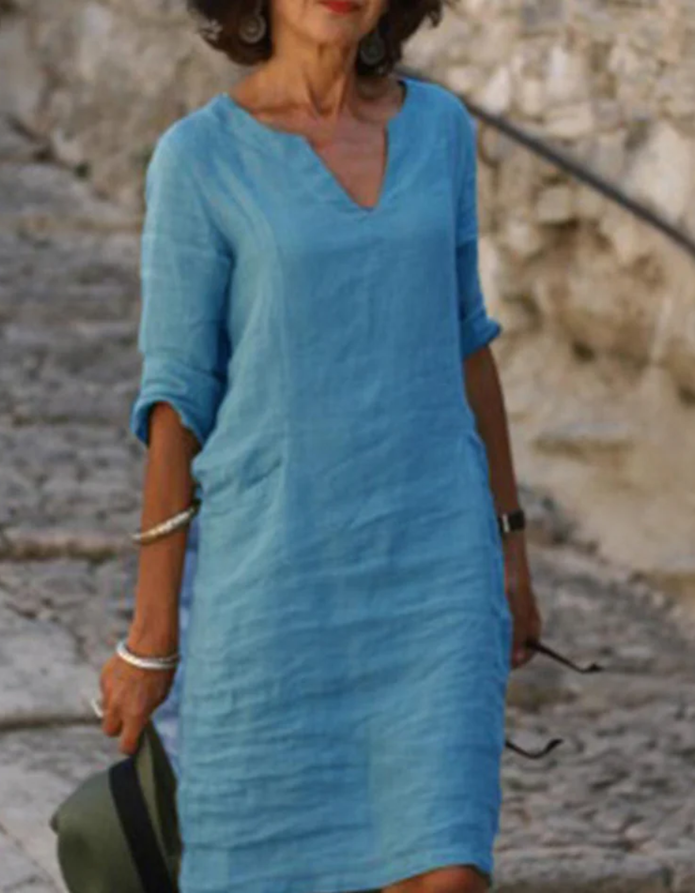 Variant image for Damen Kleid Mini Elegant Strand Sommer Stilvoll S-3XL Atmungsaktiver Stoff-7