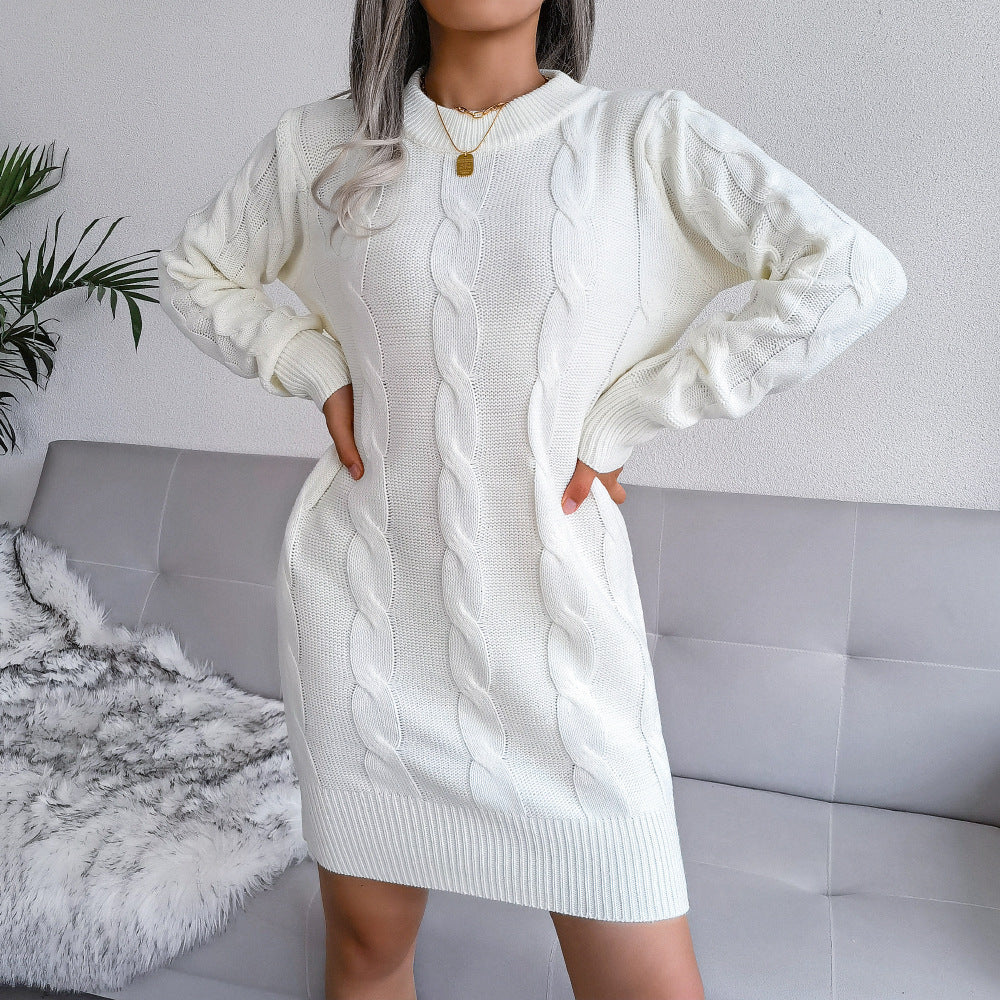 Celara- Bequeme lange Kleid-Pullover-Kombination Longpulli