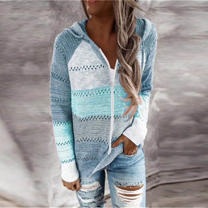 Coco - Bunte Strickjacke im Ibiza-Boho-Stil