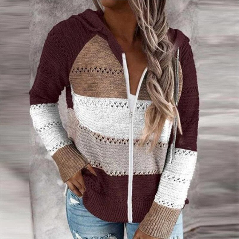 Coco - Bunte Strickjacke im Ibiza-Boho-Stil