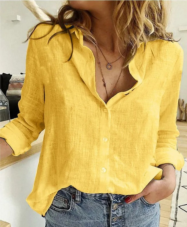 SOPHIA – Lässige Bluse mit Knopfleiste für Elegante Outfits